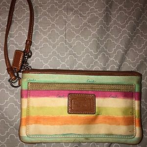 Coach Watercolor Wristlet